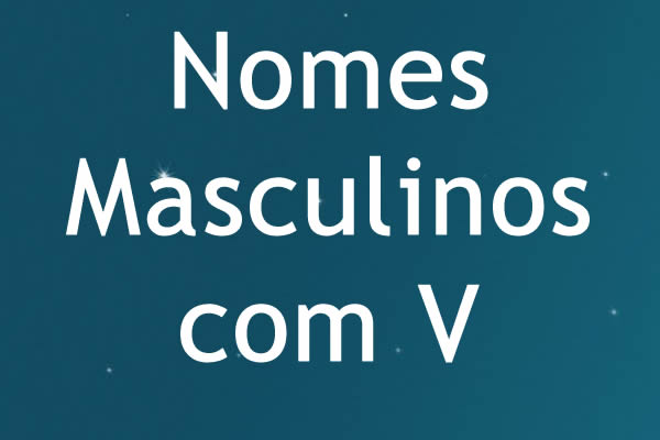 Nomes masculinos com V