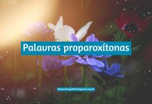 Palavras proparoxítonas