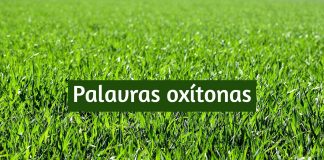 Palavras oxítonas