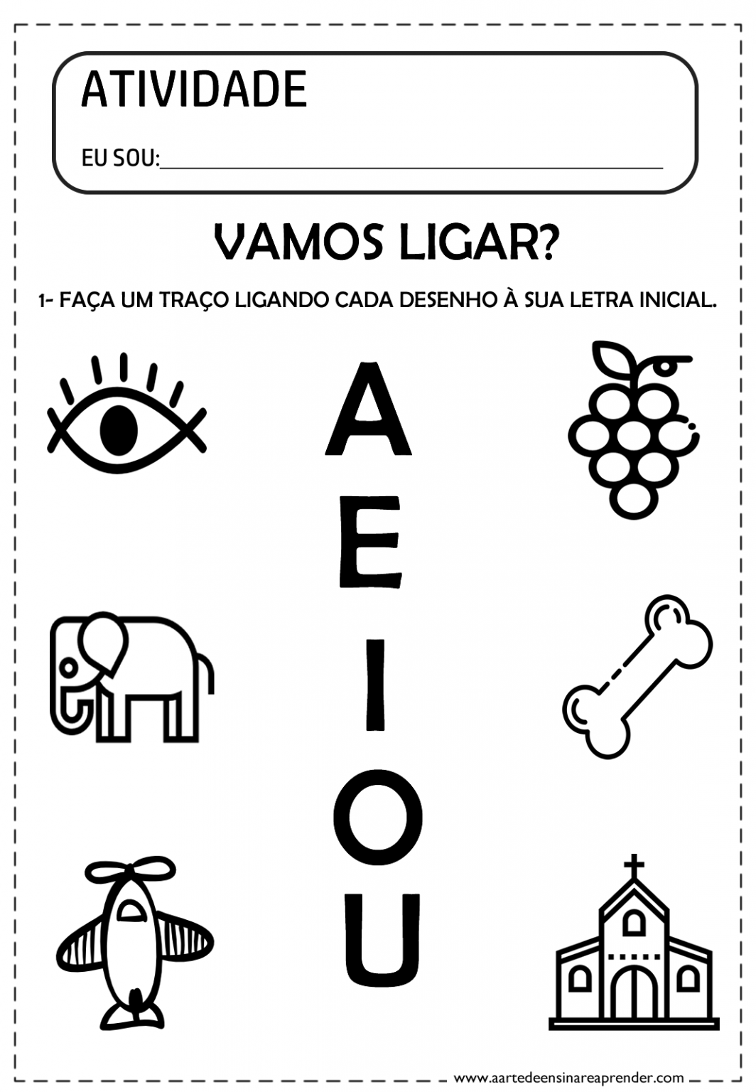 20 Atividades com Vogais para Imprimir